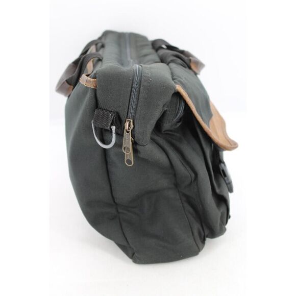 Vintage L. L. Bean Nylon/Leather Trim Laptop Messenger Briefcase Bag - Picture 7 of 16